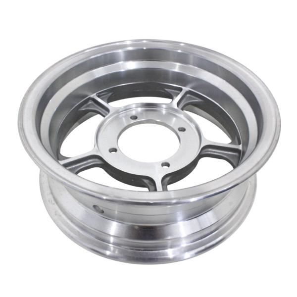 ワイド ホイール 10インチ 3.75J アルミ メッキ シルバー タイヤホイール バイク 汎用 ダ...