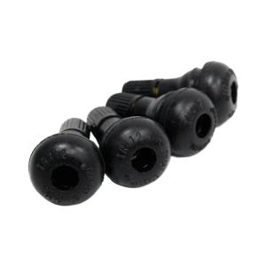 エアバルブ キャップ付き TR412 4個セット ゴム バルブ チューブレス バルブ バルブコア付き ストレート 交換 タイヤ ホイール 部品