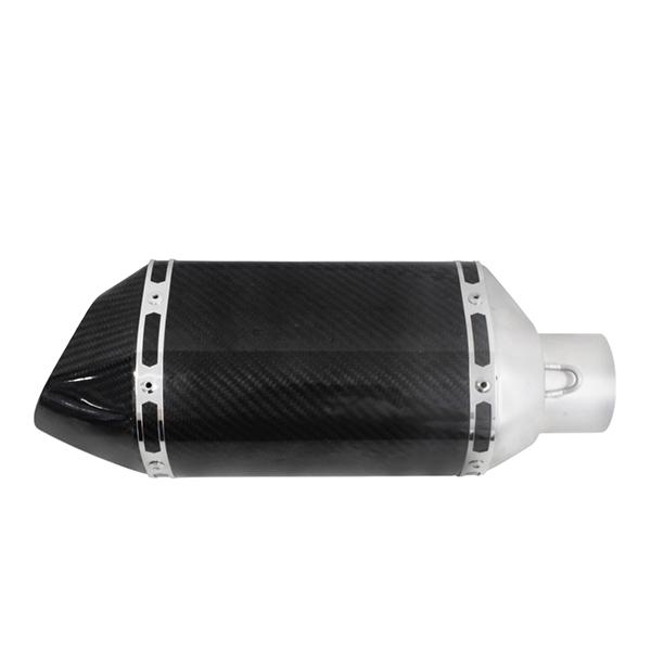 アクラポビッチ 風 サイレンサー ショート φ60.5 ドライカーボン ステンレス マフラー 汎用 ...