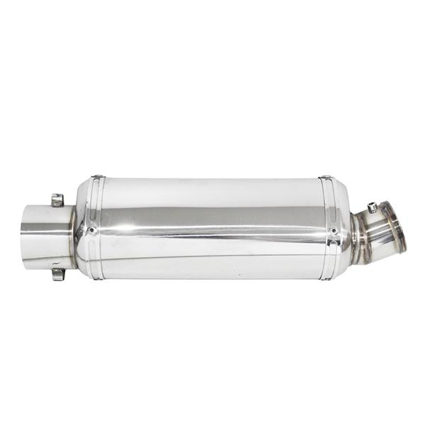 サイレンサー マフラー 差し込み口 60.5φ 60.5mm ステンレス メッキ シルバー バンド ...