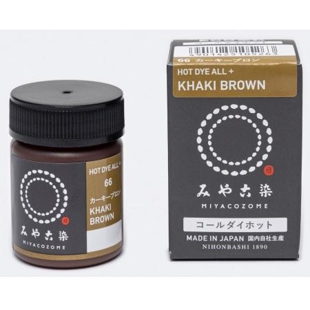桂屋ファイングッズ みやこ染 お湯染色 コールダイホット ECO Col.66 カーキーブロン