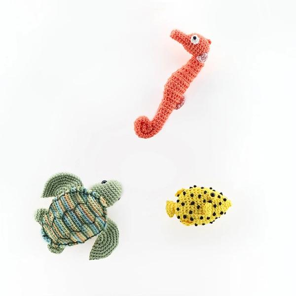 Olympus オリムパス クロッシェ 編み物キット ぽぽぽ本舗 ラッキーなタツノオトシゴ EG-1...