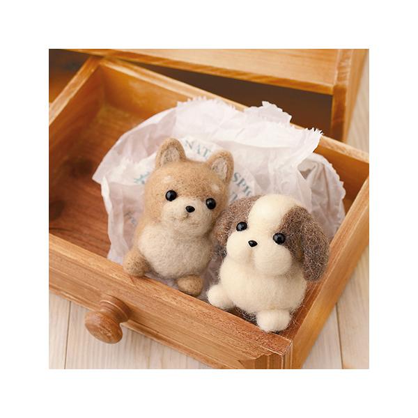 H441-341 しば犬&amp;シーズー フェルトキット ハマナカ