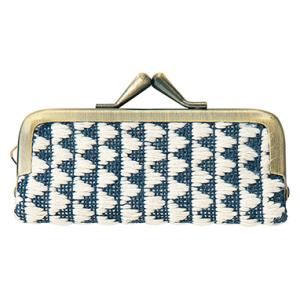 Olympus オリムパス こぎん刺しゅうキット プロ級の仕上がりが簡単に出来るがま口キット ウロコ×印鑑ケース G84