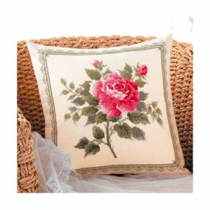 Olympus オリムパス 6046 ししゅうキット クッション スカーレットローズ