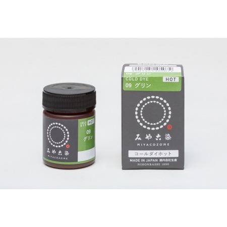 桂屋ファイングッズ みやこ染 お湯染色 コールダイホット ECO Col.9 グリン