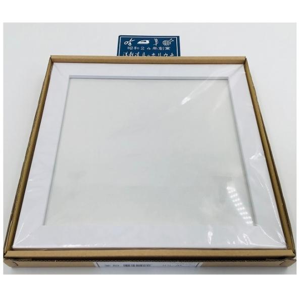 Olympus オリムパス 額 木製フレーム 外径約24.4ｃｍｘ24.4ｃｍ ホワイト W-55