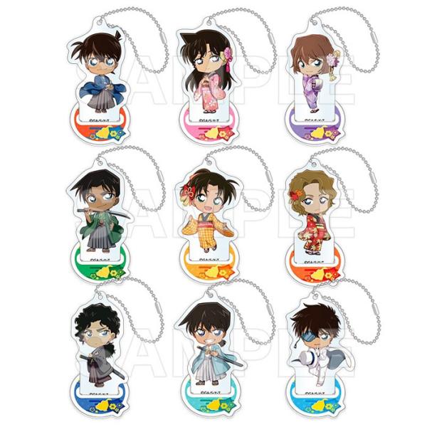 名探偵コナン トレーディングアクリルスタンドキーホルダー 和装 1BOX=9パック入り