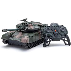 ラジコン 戦車 タンク ロボット アルミ金属製　HOTRC 8チャンネル 送料無料 RC ラジコン戦車 リアルタンク TS030 8ch仕様 左右旋回360