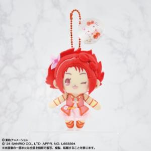 在庫処分品 Yes!プリキュア5GoGo!×サンリオキャラクターズ ぷりぬいマスコット キュアルージュ×ハローキティ ボールチェーンぬいぐるみキーホルダー