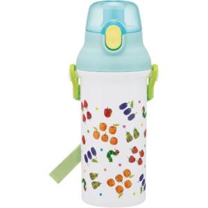 はらぺこあおむし フルーツパターン 食洗機対応 直飲みワンタッチボトル 水筒 480ml PSB5SAN