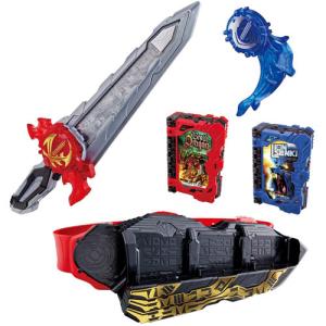 送料無料 仮面ライダーセイバー 変身ベルト DX聖剣ソードライバー＆水勢剣流水エンブレム＆ライオン戦記ワンダーライドブック 4549660531876