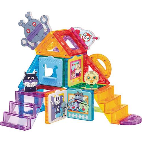 送料無料 アンパンマン マグパネル パチッと知育! たっぷり遊べるDXセット