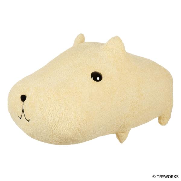 送料無料 カピバラさん ぬいぐるみ もふっと等身大 ホワイトさん 4905610697663