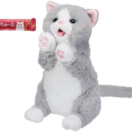 送料無料 ちゅーるちょうだい！ぺろりーにゃ チャオちゅーる 猫 ぬいぐるみ