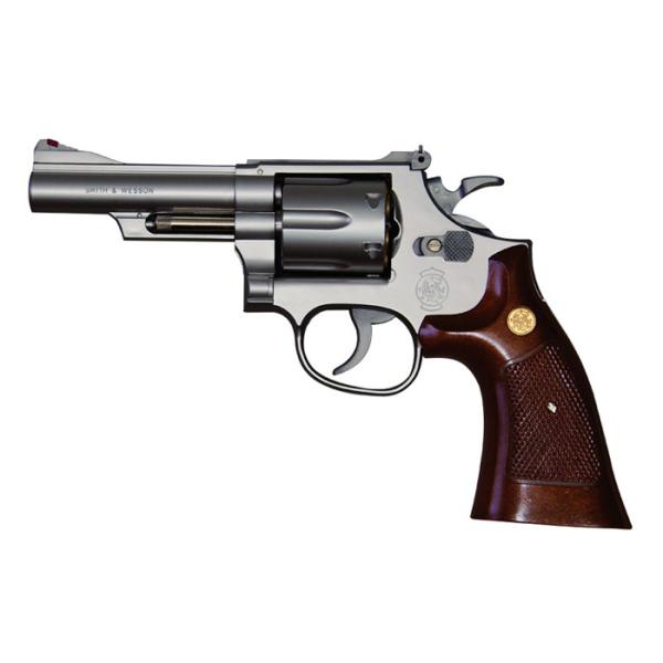 送料無料 ホップアップエアリボルバー S&amp;W M66 4インチ ウッドタイプグリップ 10才以上用 ...