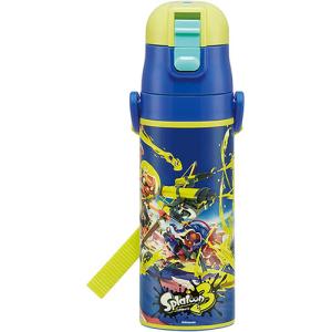 送料無料 スプラトゥーン3 水筒 ロック付きワンプッシュダイレクトステンレスボトル 470ml SDC4 4973307621970｜yousay-do