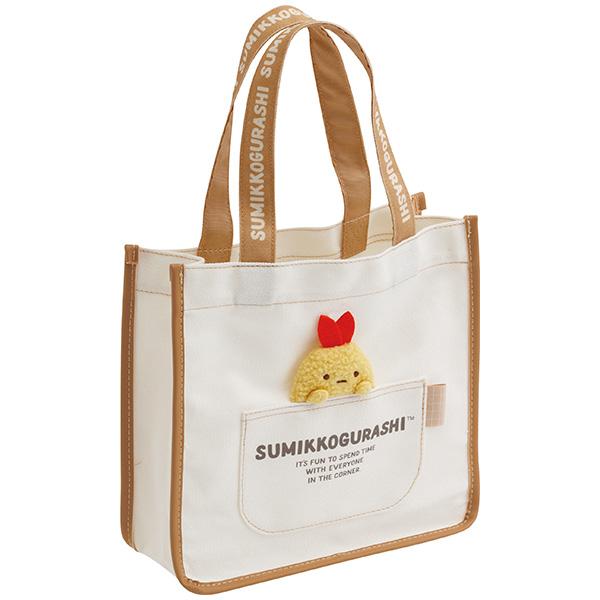 送料無料 すみっコぐらし ミニトートバッグ えびふらいのしっぽ CA67804
