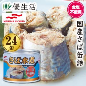 MARUHA NICHIRO（マルハニチロ） 食塩不使用 国産さば缶詰24缶セット