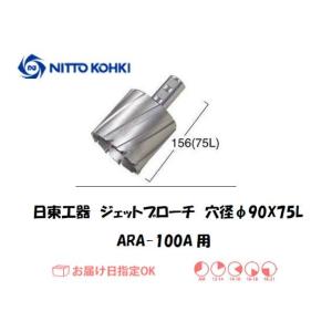 日東工器（NITTO KOHKI) ジェットブローチ（サイドロックタイプ） 穴径90mm用 14990（ARA-100A用） インボイス制度対象適格請求書発行事業者｜yousetsuichiba