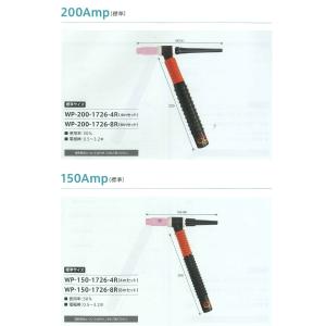 ウエルドテック TIG溶接用トーチヘッド 17...の詳細画像2