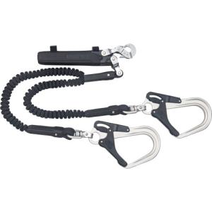 ランヤード 新規格対応 タジマ フルハーネス用ランヤード 蛇腹ダブルL8 A1JR150-WL8BK インボイス制度対象適格請求書発行事業者