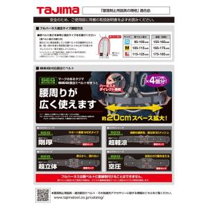 フルハーネス安全帯 新規格 セット 軽量 タジ...の詳細画像5