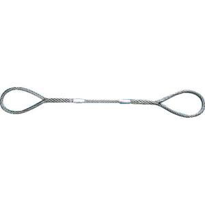 ワイヤロープ トラスコ TRUSCO 玉掛けワイヤロープスリング Wスリング Aタイプ GR-12S2.5 スリング径12mmX2.5M