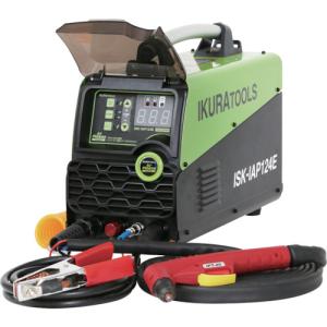 育良精機 ISK-IAP124E エアープラズマカッター 100V/200V兼用 デジタル制御 プラズマ切断機 L型トーチ付 コンパクト14kg 鋼材金属切断 工場・現場・DIY用