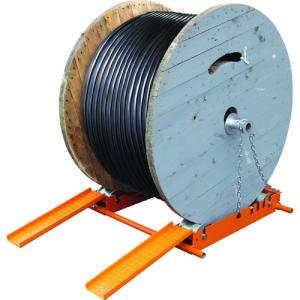 即納】 ケーブルドラムローラー 耐荷重140kg キャスター付き Roll