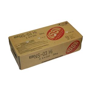溶接棒 日鉄住金 ライムチタニヤ系溶接棒 NS-03Hi 2.6mm*350mm 20kg JIS ...