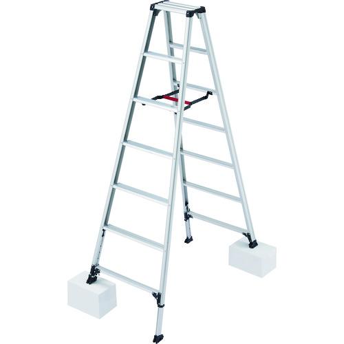 長谷川工業 ハセガワ アルミ合金製専用脚立 脚軽ASHIGARU 脚部伸縮式 RZS-21A 7段 ...