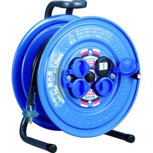 日動工業 コードリール 100V 防雨防塵型 漏電保護専用ブレーカー付 30m  