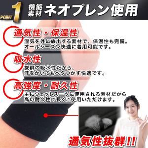 手首 サポーター 固定 腱鞘炎 薄手 女性 医...の詳細画像2
