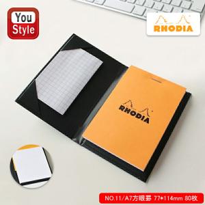 ロディア RHODIA ロディア ハードカバー メモ帳 ブラック NO.11 / A7方眼罫 77*114 80枚 rdhc11bk