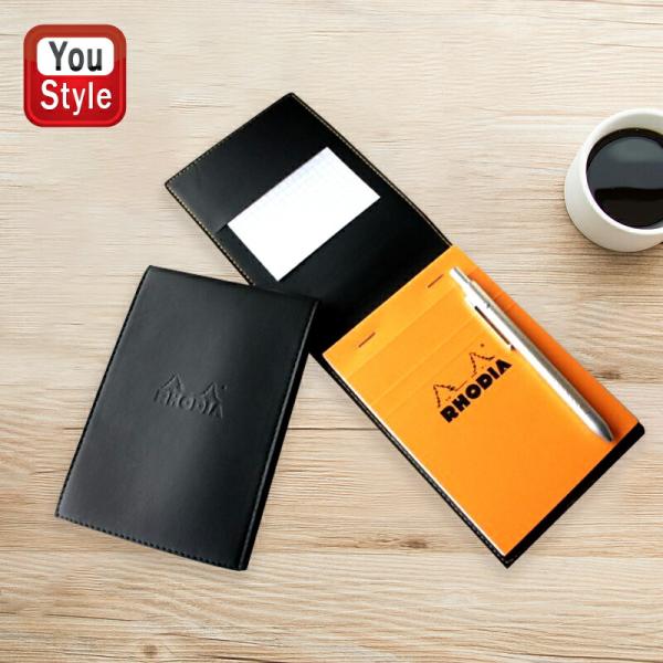 ロディア RHODIA ブロックカバー エピュレ 合皮 メモ帳 NO.11/方眼罫 ブラック 84*...
