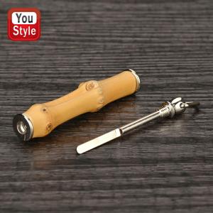 パイプ用道具 イチリンタンパー 喫煙具 二節 天然根竹 77422 柘製作所 tsuge｜youstyle-pen