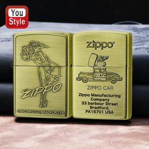 ジッポー ZIPPO ライター フカシロ レトロモチーフ ガール 真鍮古美 エッチング 1201S795/ジッポカー 真鍮古美 エッチング 1201S797｜youstyle-pen