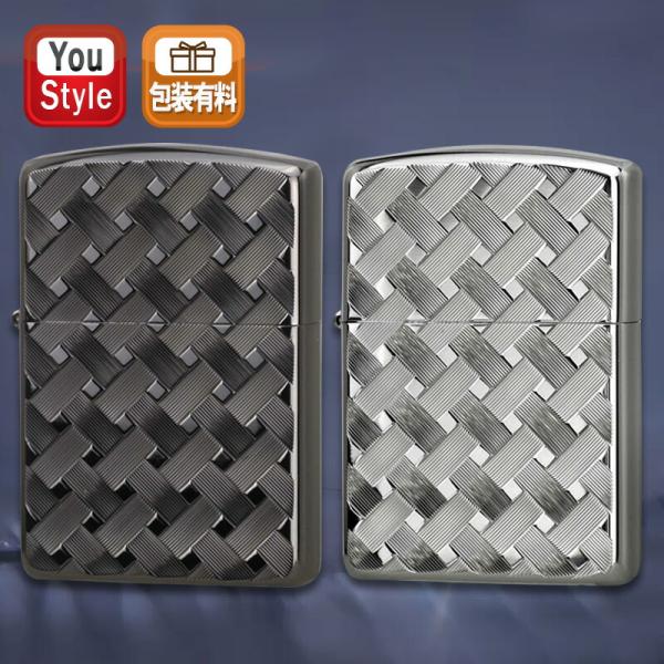 ジッポー ZIPPO オイルライター アーマー ARMOR WIRE MESH 2 両面加工 ブラッ...