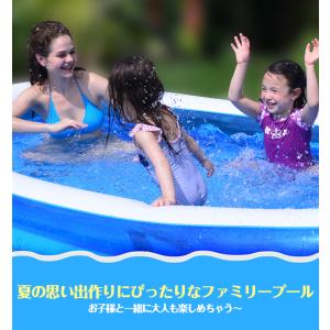 プール 家庭用 大型 ファミリープール ビニー...の詳細画像2