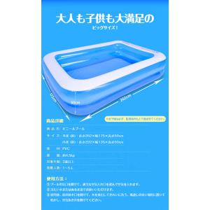 プール 家庭用 大型 ファミリープール ビニー...の詳細画像4