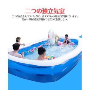 プール 家庭用 大型 ファミリープール ビニー...の詳細画像5