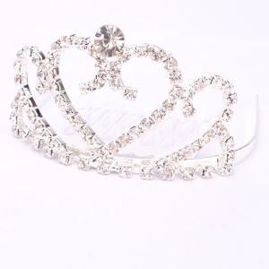 クラウンハート型 ミニティアラ 子供 プリンセス