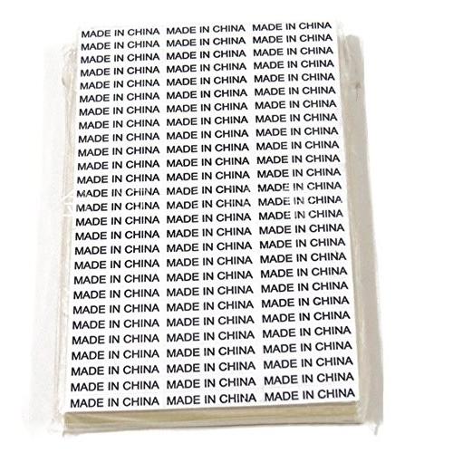 メイドインチャイナ(Made in china) ラベル シール (0.6×3.3cm)
