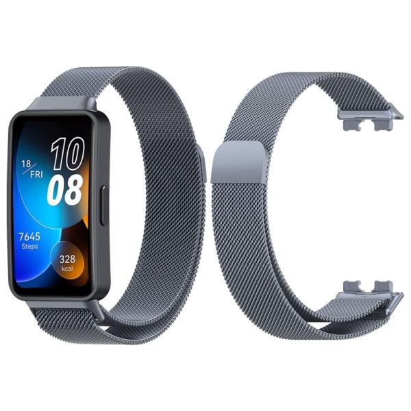 HUAWEI Band 8 用 バンド 交換バンド NOUKAJU無段階調節可能 通気 メッシュ 通...