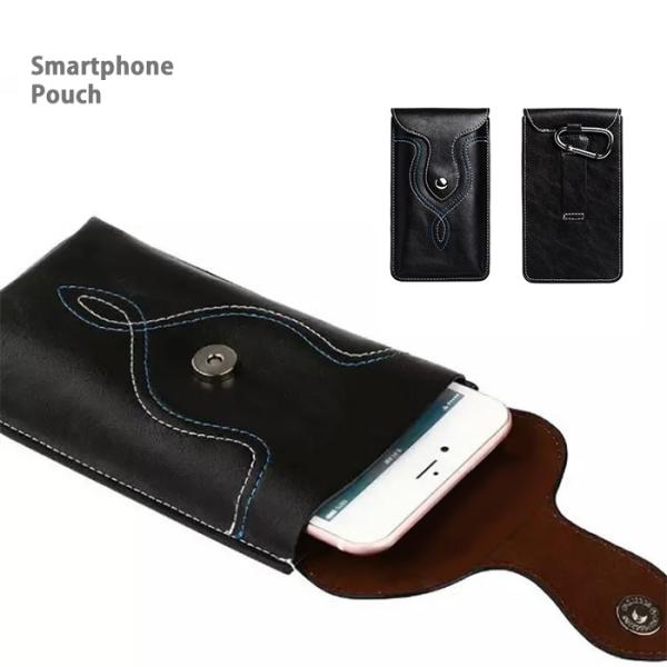 ベルト通し スマホ収納ポーチ 多機種対応 メンズ 縦型 マグネットボタン おしゃれ シンプル 軽量 ...