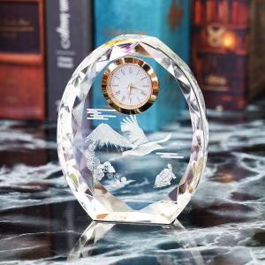 クリスタル時計 置き時計 名入れプレゼント おすすめ 記念品 ギフト
