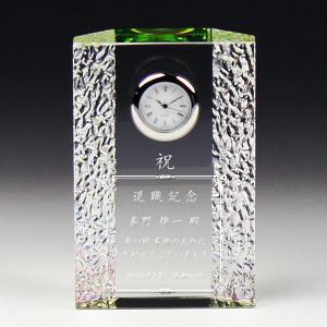 クリスタル時計 置き時計 名入れプレゼント お...の詳細画像1