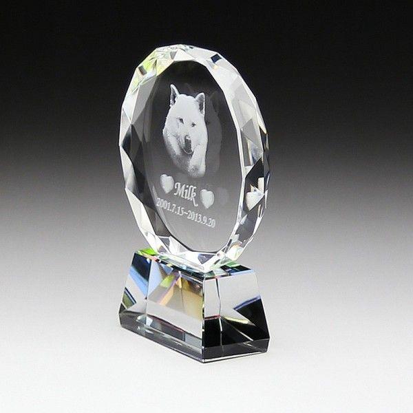 ペット 位牌 クリスタル 写真彫刻 名前彫刻 ペットメモリアル ペット仏壇 仏具 手元供養 ペットご...