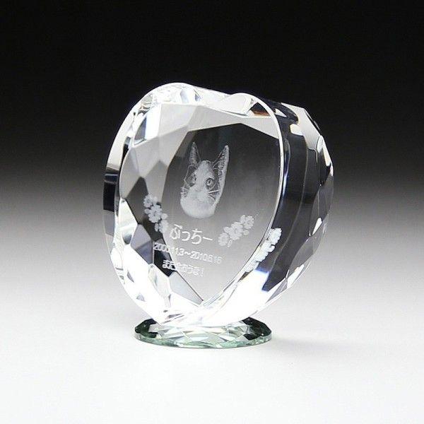 ペット 位牌 クリスタル 写真彫刻 名前彫刻 ペットメモリアル ペット仏壇 仏具 手元供養 ペットご...